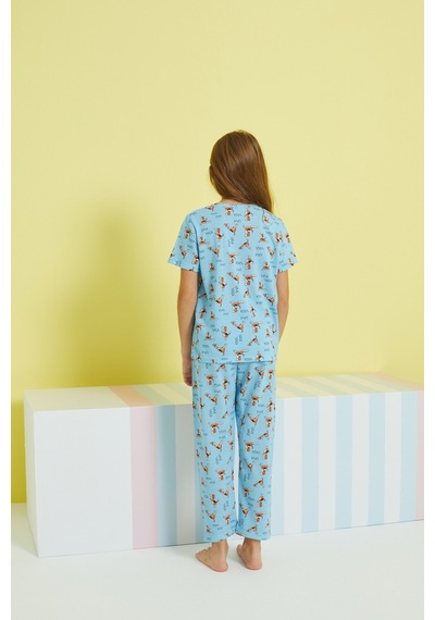 Siyah İnci Örme Pijama Takım 24107081 Çok Renkli