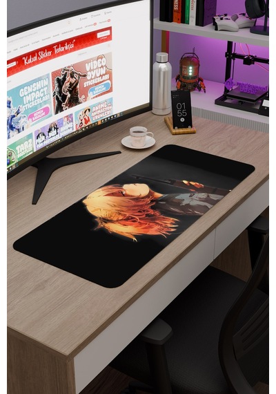 Youjo Senki Kaymaz Dikişli Kauçuk Oyuncu Mousepad V3 - 70x30 Xl Gaming Mouse Pad Fare Altlığı