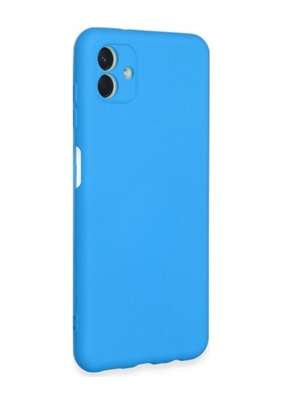Galaxy A04e Kılıf Nano İçi Kadife Silikon - Mavi Çok Renkli