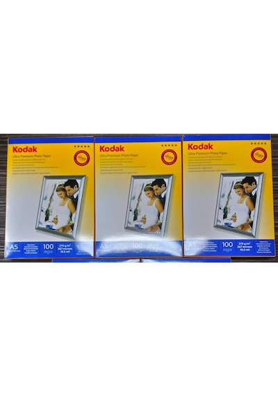 Kodak 270 G 15X21 300 Adet Inkjet Parlak 100'Lük Fotoğraf Kağıdı