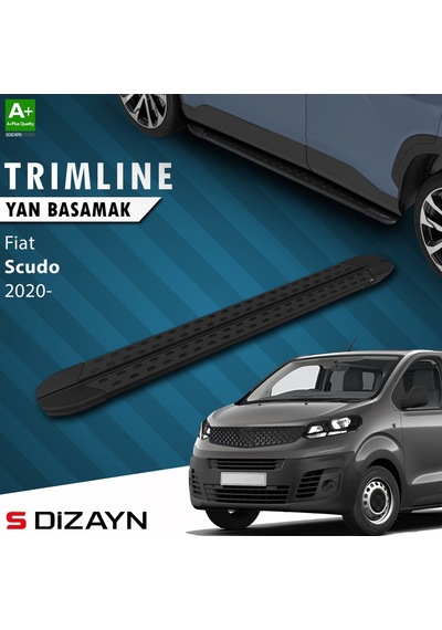 S-dizayn Fiat Scudo 3 Uzun Şase Trimline Gri Yan Basamak 248 Cm 2020 Üzeri