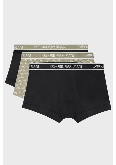 Emporio Armani Erkek Boxer Em000370 Af10779 Mc065 Haki-siyah-siyah Haki-siyah-siyah