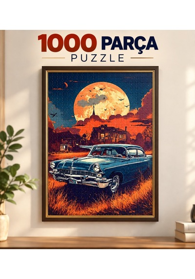 1000 Parça Klasik Araba Puzzle 48 X 68 Cm Yüksek Baskı Kaliteli Eğlenceli Ve Eğitici Puzzle