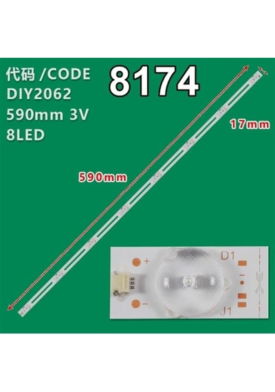 32" Universal Dled Tv Panel Led Bar - 8 Led 3v 59 Cm No: 1596 / Kod: 8174