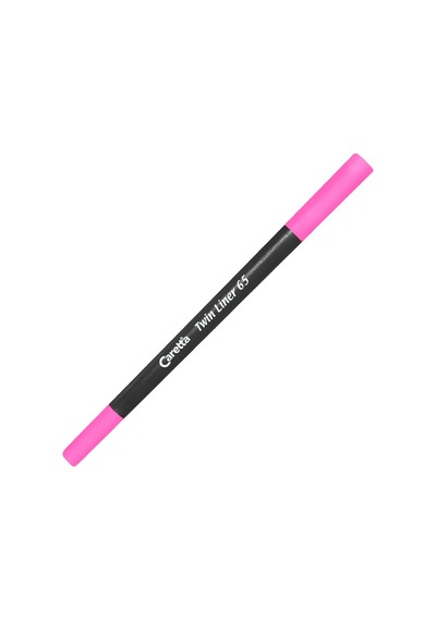 Caretta 65-09 Çift Uçlu Keçeli Kalem 0.4-1 MM Pembe