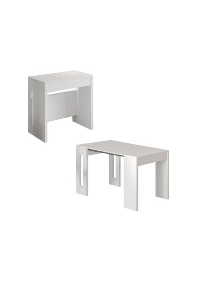 İnarch Dizayn Nivo Modüler Açılır Yemek Masası Modern Dresuar & Çok Amaçlı Masa,kapalı 44 Cm - Açık 116 Cm Beyaz İnarch Dizayn Nivo Modüler Açılır Yemek Masası Modern Dresuar & Çok Amaçlı Masa,kapalı 44 Cm - Açık 116 Cm Beyaz