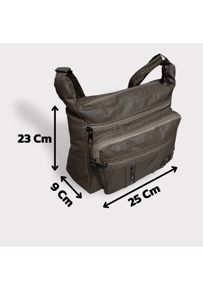 Bayan Çapraz Omuz Çantası Vizon Gvn-0091 Vizon - Bej