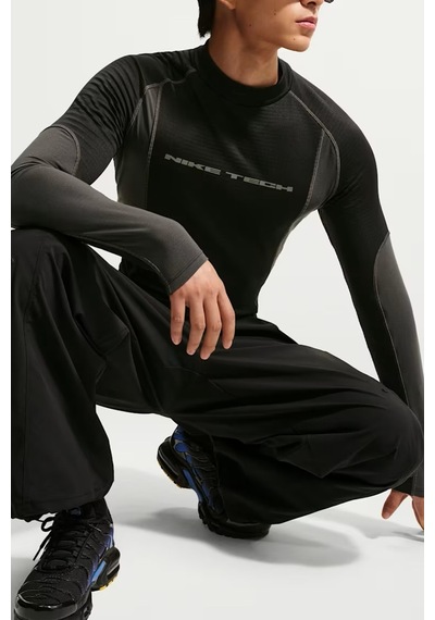 Nike Men's Base Layer Long-sleeve Top Uzun Kollu Erkek Tişört Siyah