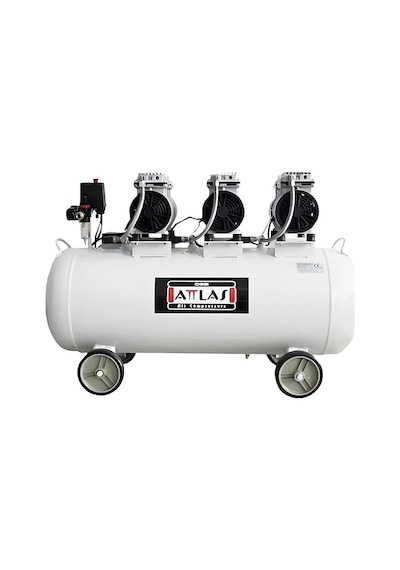 Attlas Sc 30100 J 100 Lt Sessiz Monofaze Hava Kompresörü 3 Hp
