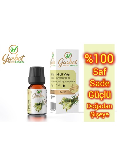 Niaouli Yağı Nioli %100 Saf Doğal Seyreltilmemiş Melaleuca Quinquenervia Oil 10ml
