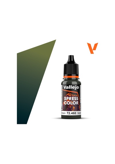 Vallejo 72468 18 Ml. Commando Green, Xpress Game Color Serisi Model Boyası