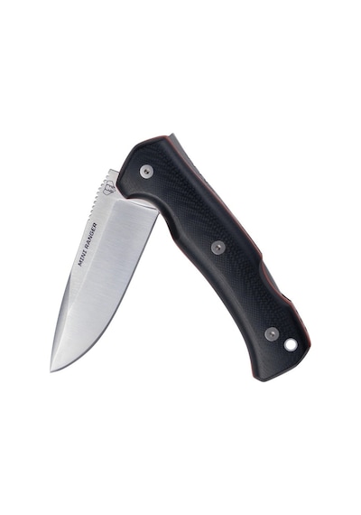 Cudeman 337-gnf Mini Ranger Black G10 Saplı Klipsli Ve Deri Kılıflı Çakı