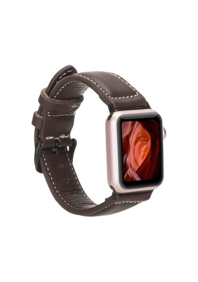 Bouletta Apple Watch Uyumlu Deri Kordon 42-44-45Mm Nm1-As3 Kahve