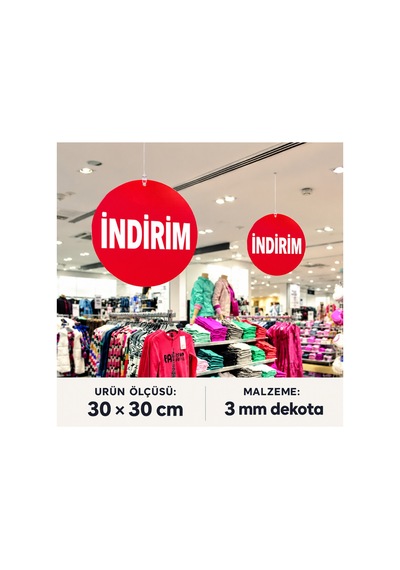 6 Adet Kişiye Özel Yuvarlak Asma Tabela Reklam Levhası 30x30cm Yazı, Renk Ve Ölçü Seçenekli