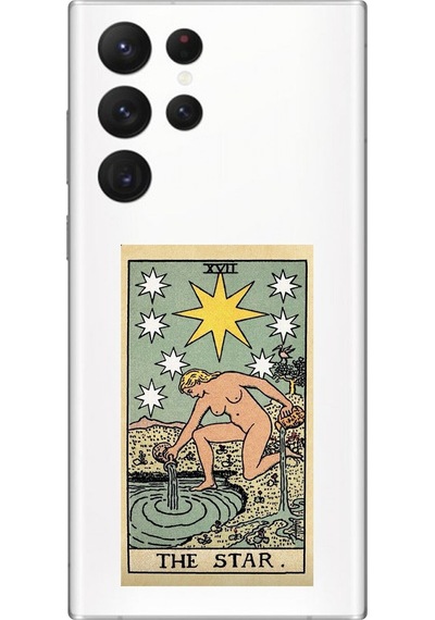 Samsung Galaxy S22 Ultra Uyumlu Şeffaf Kılıf The Star Tasarımlı