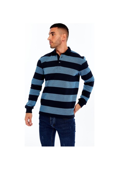 AR-MA Arma Erkek Örme Ribanalı Regular Fit Çizgili Polo Yaka Sweatshirt %95 Pamuk %5 Elastane K30554952902 Lacivert AR-MA Arma Erkek Örme Ribanalı Regular Fit Çizgili Polo Yaka Sweatshirt %95 Pamuk %5 Elastane K30554952902 Lacivert