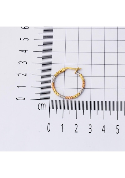 Bilezikci 2.5 CM Çaplı 14 Ayar Top Altınlı Halka Küpe KPEGU14K28469