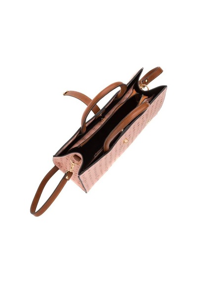 Bilik Deri Monogram Pembe/taba Kadın Omuz Çantası Sym 517-mn 001