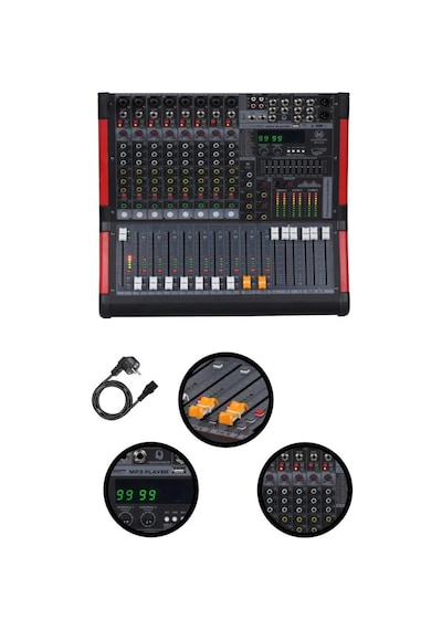 Maxword Dc08-pro 2x99 Dsp Efekt Ses Mikseri 8 Kanal Deck Mixer