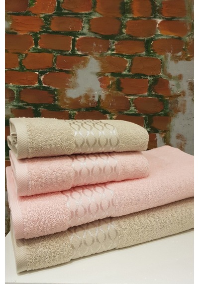 Elissa Best Set Hamam Seti Banyo Havlu Takımı Taş - Pudra Nocolor-d57b908a