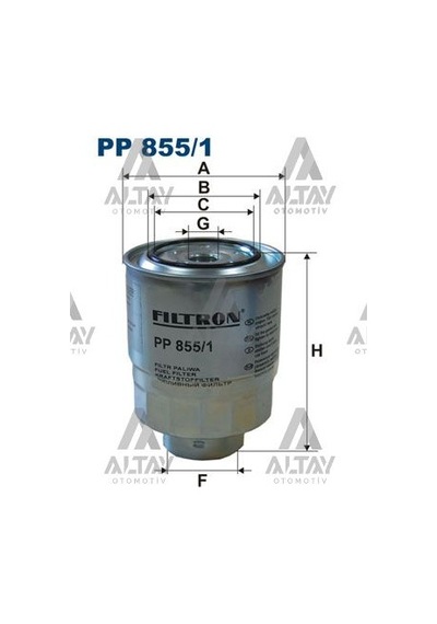 Fıltron Yakıt Filtresi Mazot Corolla / Auris 06 / Avensis D4d 07 / Rav 4d4d 12 23390-26140