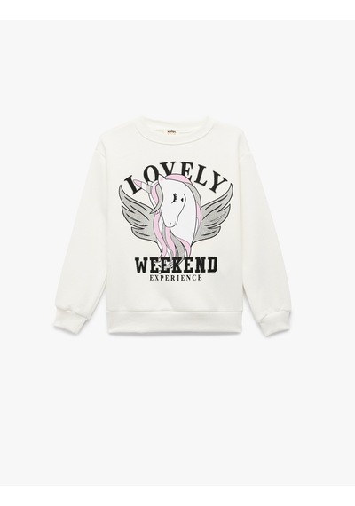 Koton Üç İplik Şardonlu Unicorn Baskılı Uzun Kollu Bisiklet Yaka Sweatshirt Ekru 6wkg10071ak Ekru Koton Üç İplik Şardonlu Unicorn Baskılı Uzun Kollu Bisiklet Yaka Sweatshirt Ekru 6wkg10071ak Ekru