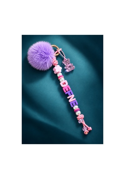 Genel Markalar Kişiye Özel Çanta Aksesuarı/isimlik/charm Pembe Pembe