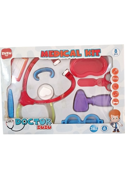 Zuzu Toys Kutulu Doktor Seti Küçük 4091-kırmızı