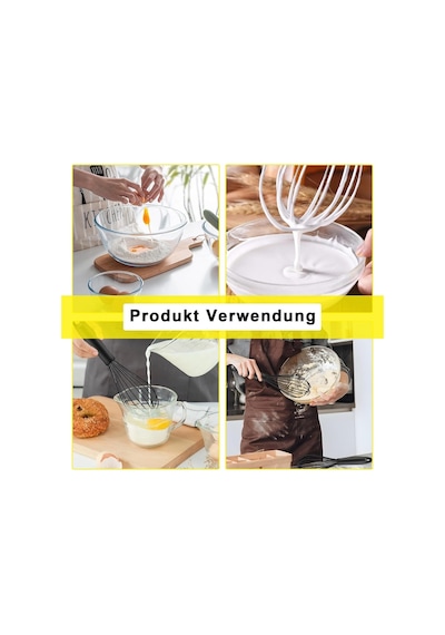 Orret Home Büyük Boy Silikon Çırma Teli,silikon Çırpıcı,yumurta,ayran Ve Pasta İçin Çırpma Teli 2 Diğer