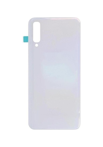 Samsung Galaxy Uyumlu A50 A505f Pil Kapağı Logolu - Beyaz Beyaz