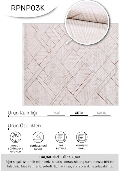 Youdayhomecollection Bonaparte Model Halı 100x200 Çok Renkli