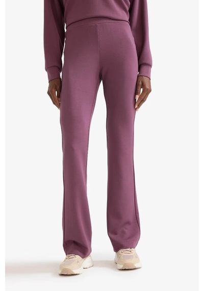 Defacto Flare Fit İspanyol Paça Sporcu Bordo Kadın Eşofman Altı E8957ax/br492 Bordo