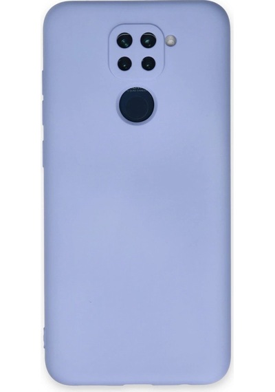 Xiaomi Redmi Note 9 Kılıf Nano İçi Kadife Silikon - Lila Düz Renkli