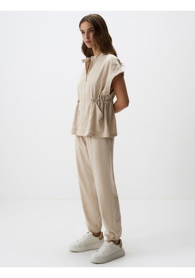 Jimmy Key Taş Dar Paça Normal Bel Kargo Cepli Gabardin Pantolon 4ww02210990928 Taş