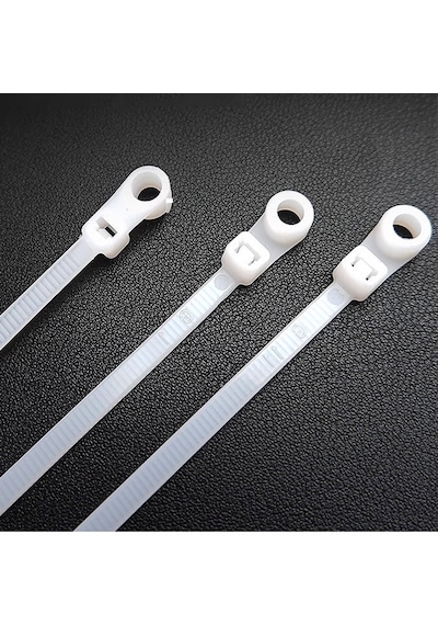 Powermaster Pm-26331 Delikli Beyaz Kablo Bağı 3.6x200mm 100lü Paket -