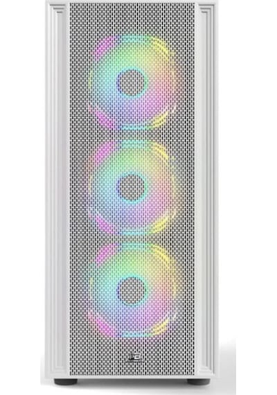 Powerboost X-12w Usb 3.0 Mesh 4 X Argb Fanlı Beyaz Kasa Psu Yok