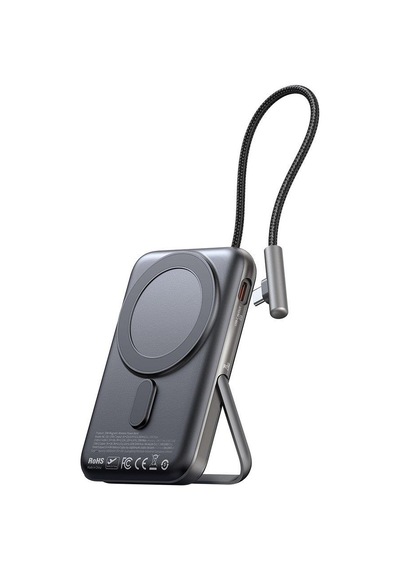 Mcdodo Mc-1811 10.000 Mah Manyetik Kablosuz Şarj Cihazı Dahili Type-c Siyah