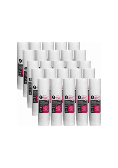 Açık Kasa Su Arıtma Cihazı 10 Inç 5 Mikron Sediment Spun Filtre 25 Adet Diğer