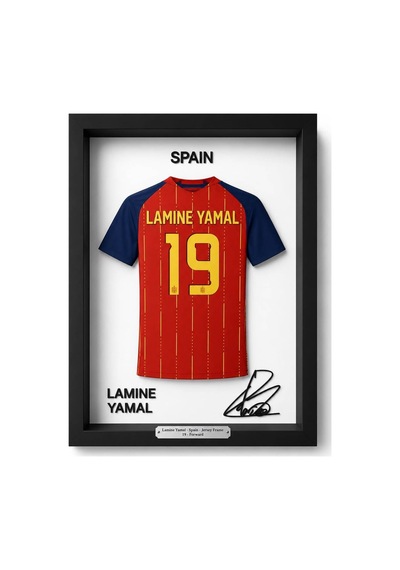 Lamine Yamal Yazılı İmzalı Çerçeve Forma Masa Üstü Tablo Fotoğraflık Hediyelik Çok Renkli - 934695405 Çok Renkli Lamine Yamal Yazılı İmzalı Çerçeve Forma Masa Üstü Tablo Fotoğraflık Hediyelik Çok Renkli - 934695405 Çok Renkli