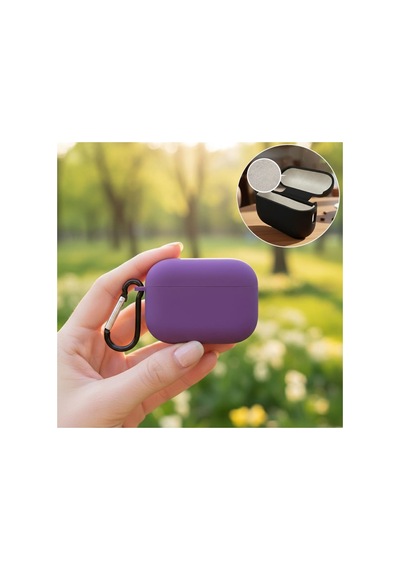 Apple Airpods Pro 2.nesil Kılıf Askı Aparatlı Lansman Mor