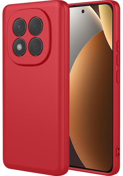 Xiaomi Redmi Note 15 Pro Plus 5g İle Uyumlu Kılıf Esnek Premium Yumuşak Silikon Telefon Kılıfı Kapak Kırmızı