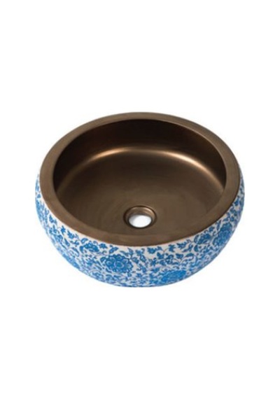 Desenli Çanak Lavabo Karışık