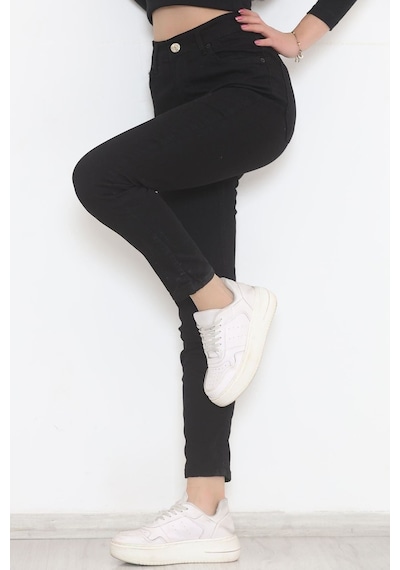 Mokashopin - Dar Paça Kot Pantolon Siyah - 11918.1431. 001