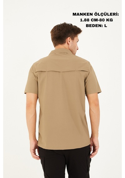Camp Scoutland Camp625 Outdoor Tactical Su İticili Erkek Taktik Tişört Bej