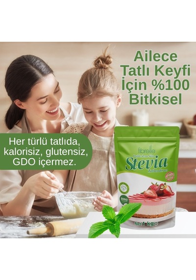 Fibrelle Double Zero Slim Stevialı Tatlandırıcı 1kg