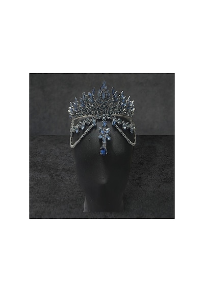 Alınlıklı Gelin,kına,nişan,söz,after,bride,party Taç Lacivert - 761363335 Lacivert