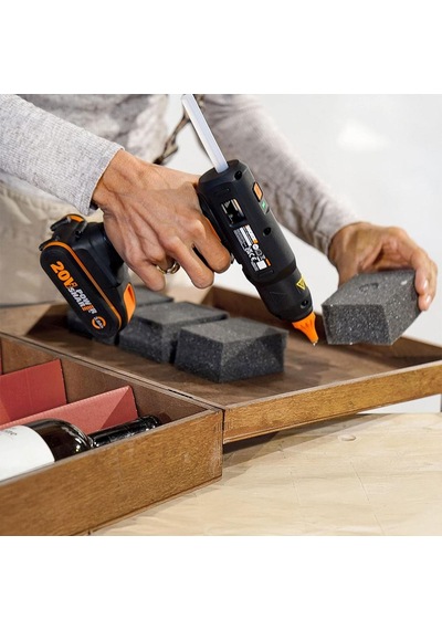 Worx Wx045.9 20volt 11mm Profesyonel Sıcak Mum Silikon Tabancası + 10 Silikon Akü Dahil Değildir