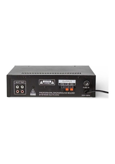 Rose Fr-100u 80 Watt Trafolu Mağaza Anfisi 2 Mikrofon Girişli Mp3, Bluetooth, Kumandalı