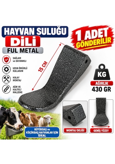 Hayvan Suluğu Dili Ful Metal Uzunluk :15 Cm Ağırlık :430 Gr 1 Adet Gönderilir