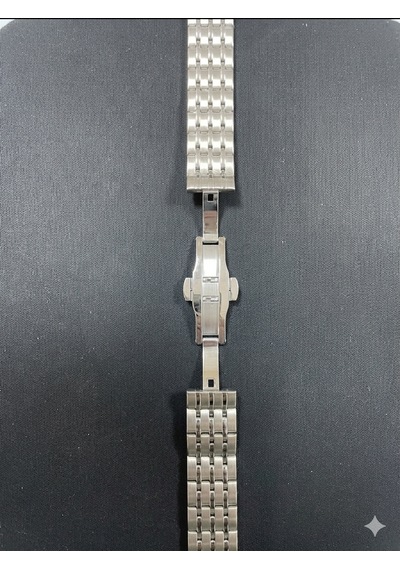 20mm Çapında Ucu Kavisli Gümüş Renk Çelik Saat Kordonu